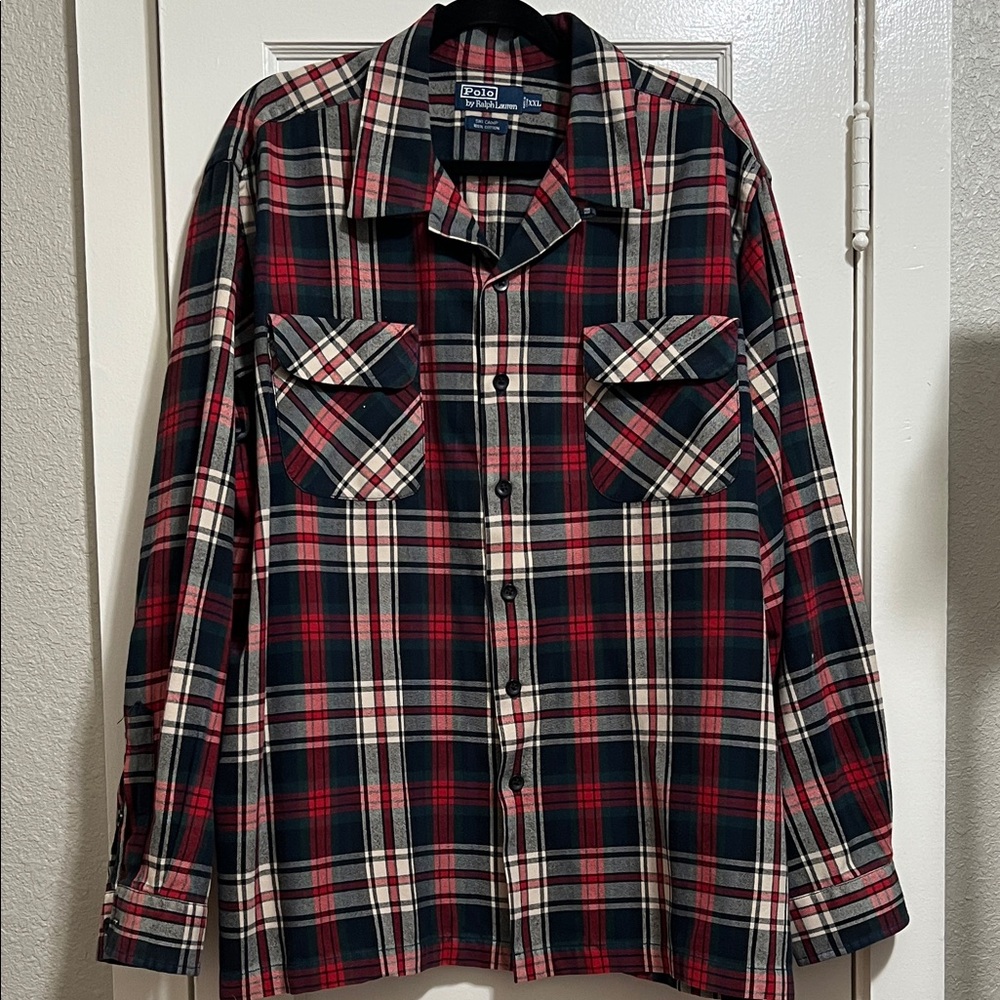 Polo by Ralph Lauren Red and Blue Plaid Shirt
